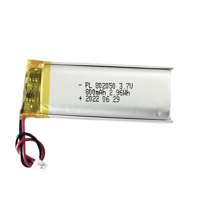 πολυμερής μπαταρία 802050 λίθιου 3.7V 800mAh επαναφορτιζόμενη για το φως κλήσης